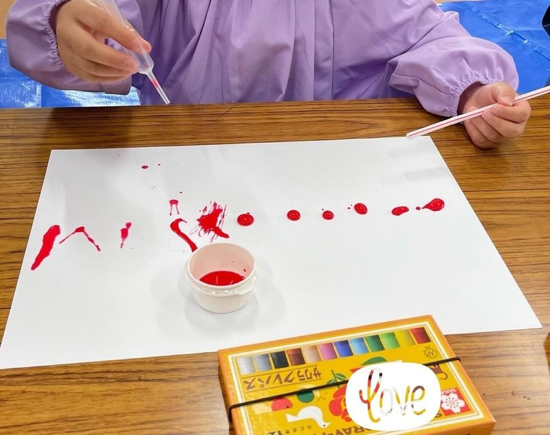 描き方 吹き絵 カーネーション 色いろ遊びすと Note