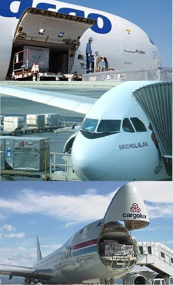 飛行機航空機貨物合体