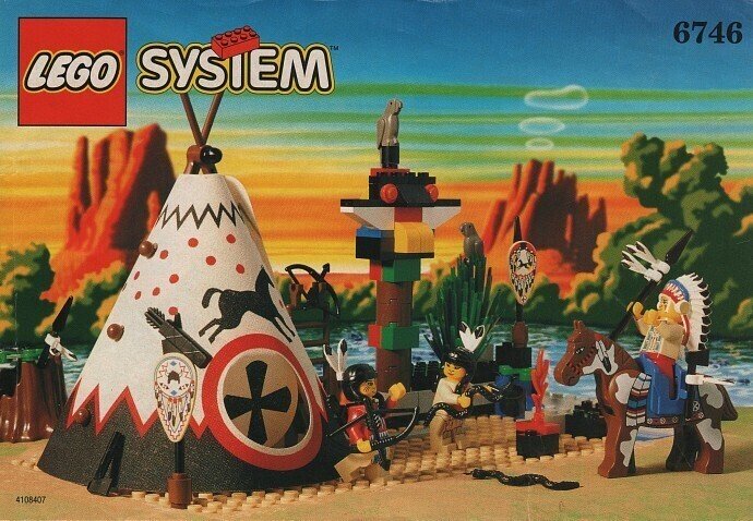 LEGO 昔なつかしいレゴ ウエスタンシリーズ インディアンセット