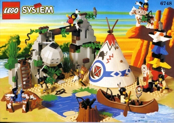 LEGO 昔なつかしいレゴ ウエスタンシリーズ インディアンセットを大 