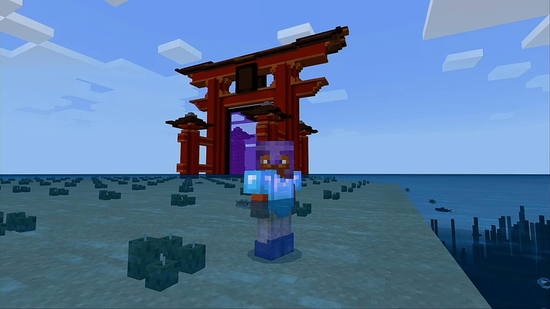 厳島神社の鳥居 ネザーゲート Badogames Note 厳島神社の鳥居 ネザーゲート Badogames Note