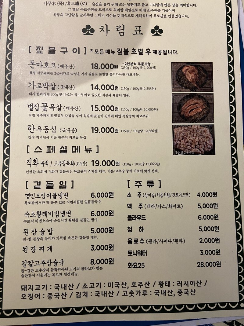 メニュー