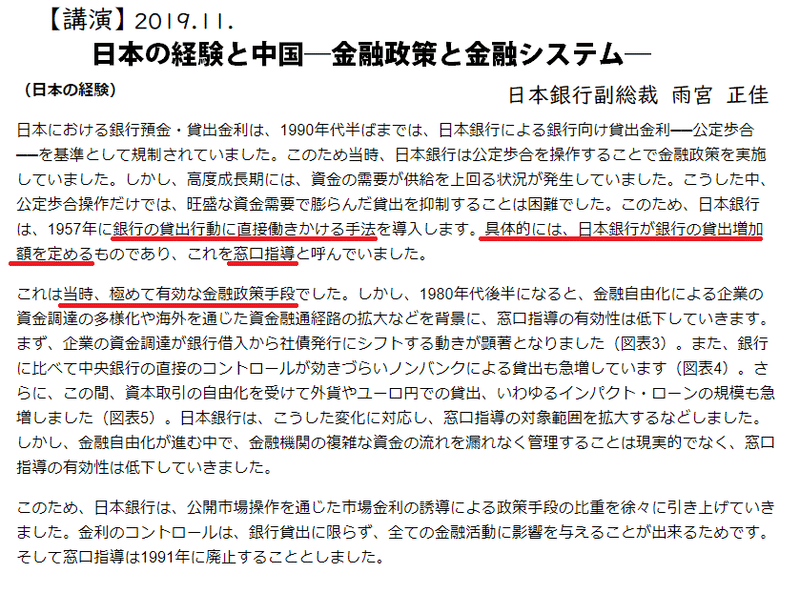 日銀公式窓口指導