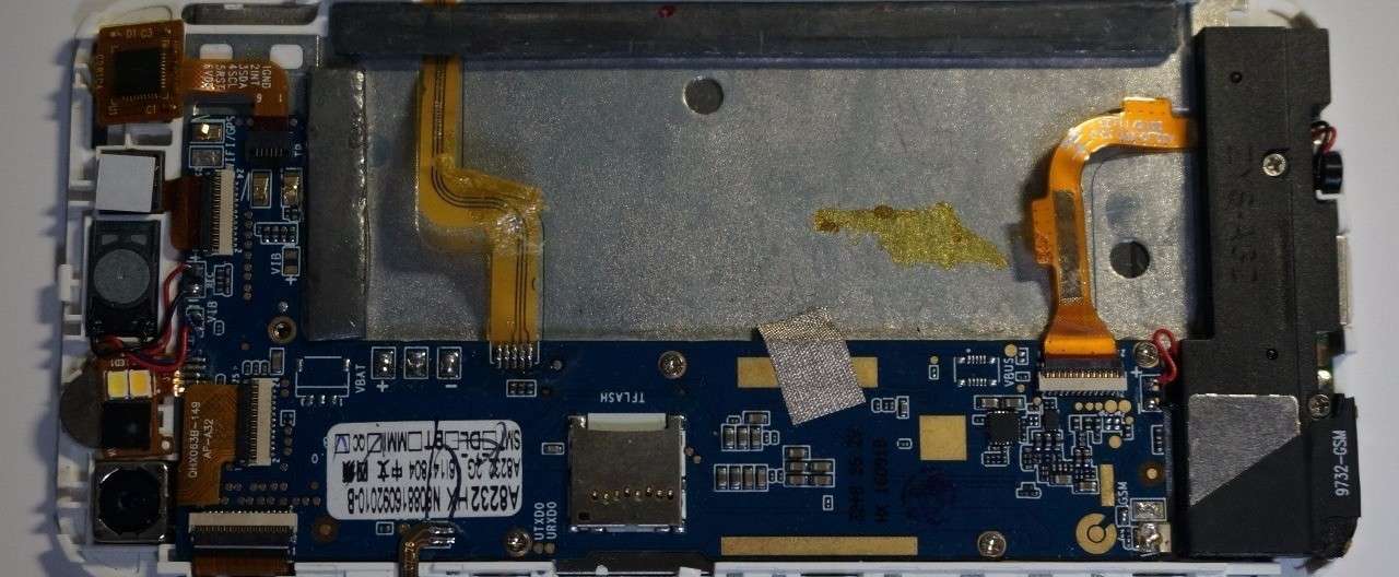 中国で売っている怪しいスマホをバラしてみる Ja1tye Note