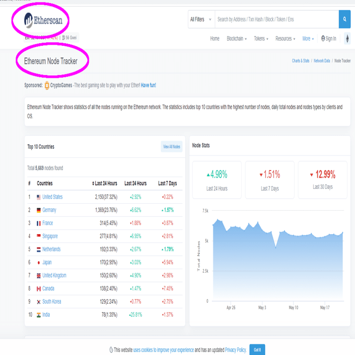 Ethereum Node Trackerを使って、nodeを見てみよう！｜ユウキ