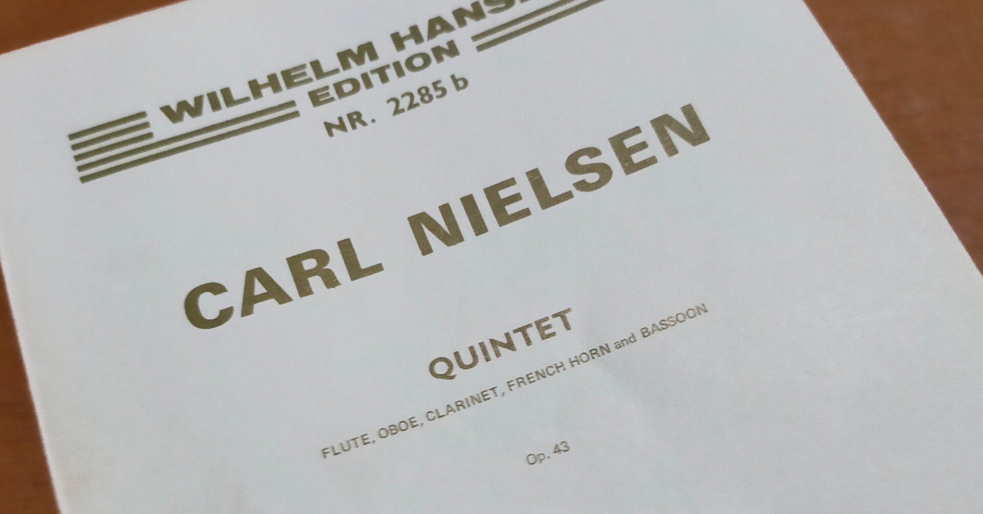 楽譜のお勉強【23】カール・ニールセン『木管五重奏曲』｜いなもり