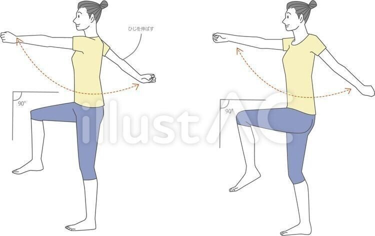 New Style イラストフリー素材 肩甲骨ストレッチ 無料 イラスト無料提供中 一部有料 Note