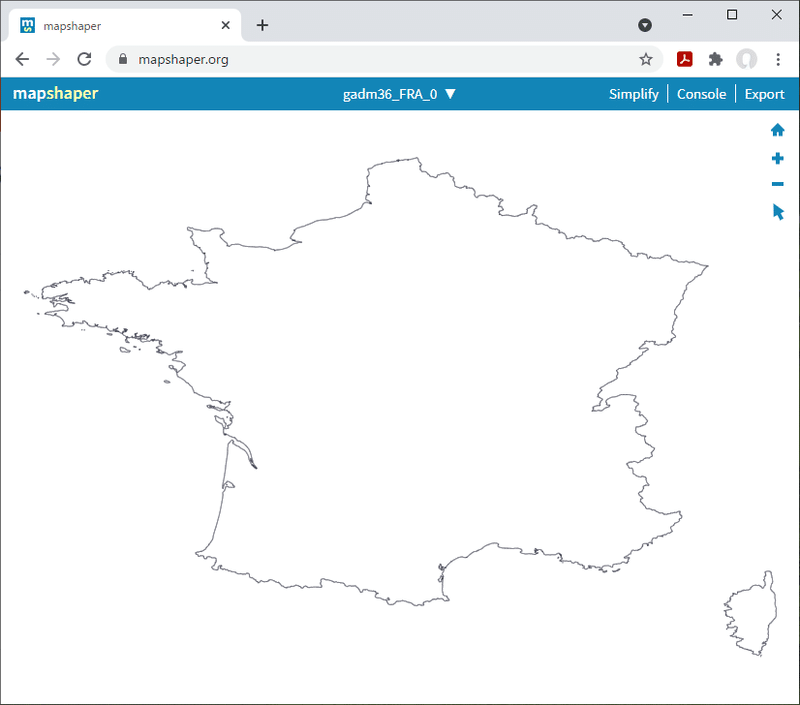10フランス全土が表示された画面