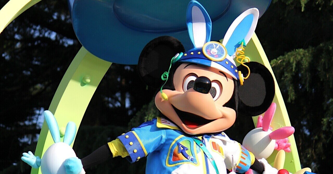 Disney - まい　　うさたま大脱走　ツナギ 4K】うさたま大脱走！ 2017.6.11 2回目2ndミッキー後ろダンサー
