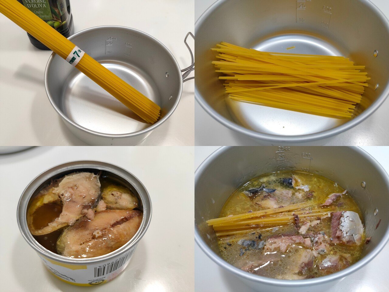 アルストキャンプ飯 サバ缶ペペロンチーノ Teraken Note