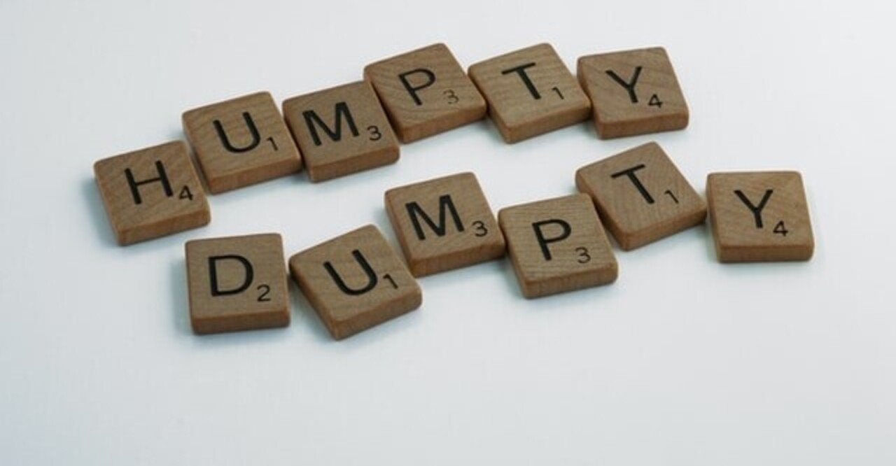 Humpty Dumpty Sat On A Wall 鏡の国のアリスに出てくる ハンプティー ダンプティーって言語学者 やまもとのりあき Note
