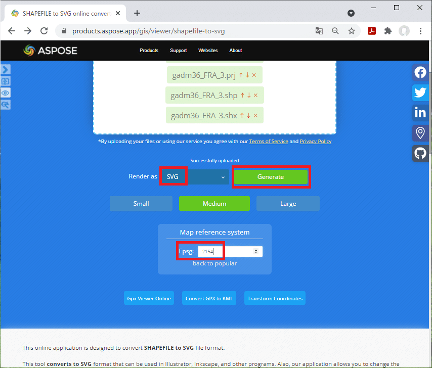 27番号を入力してGenerate