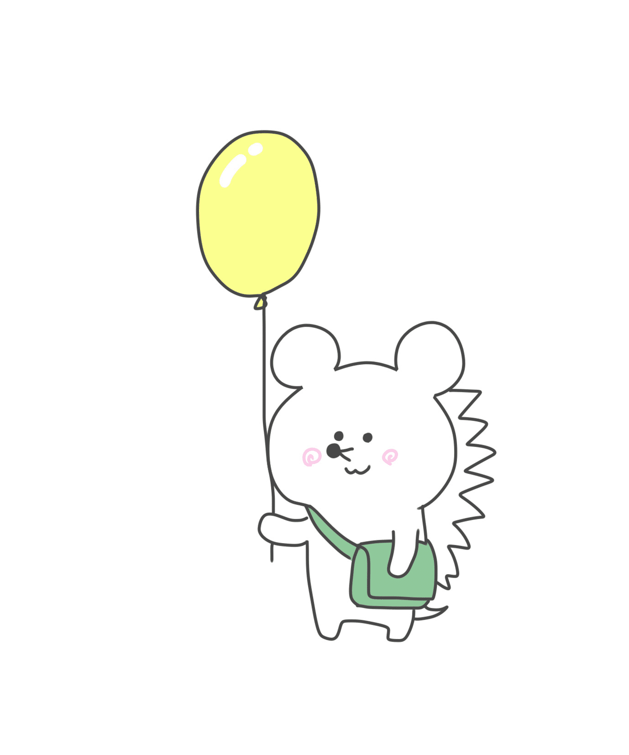風船もらったハリネズミ まる Note
