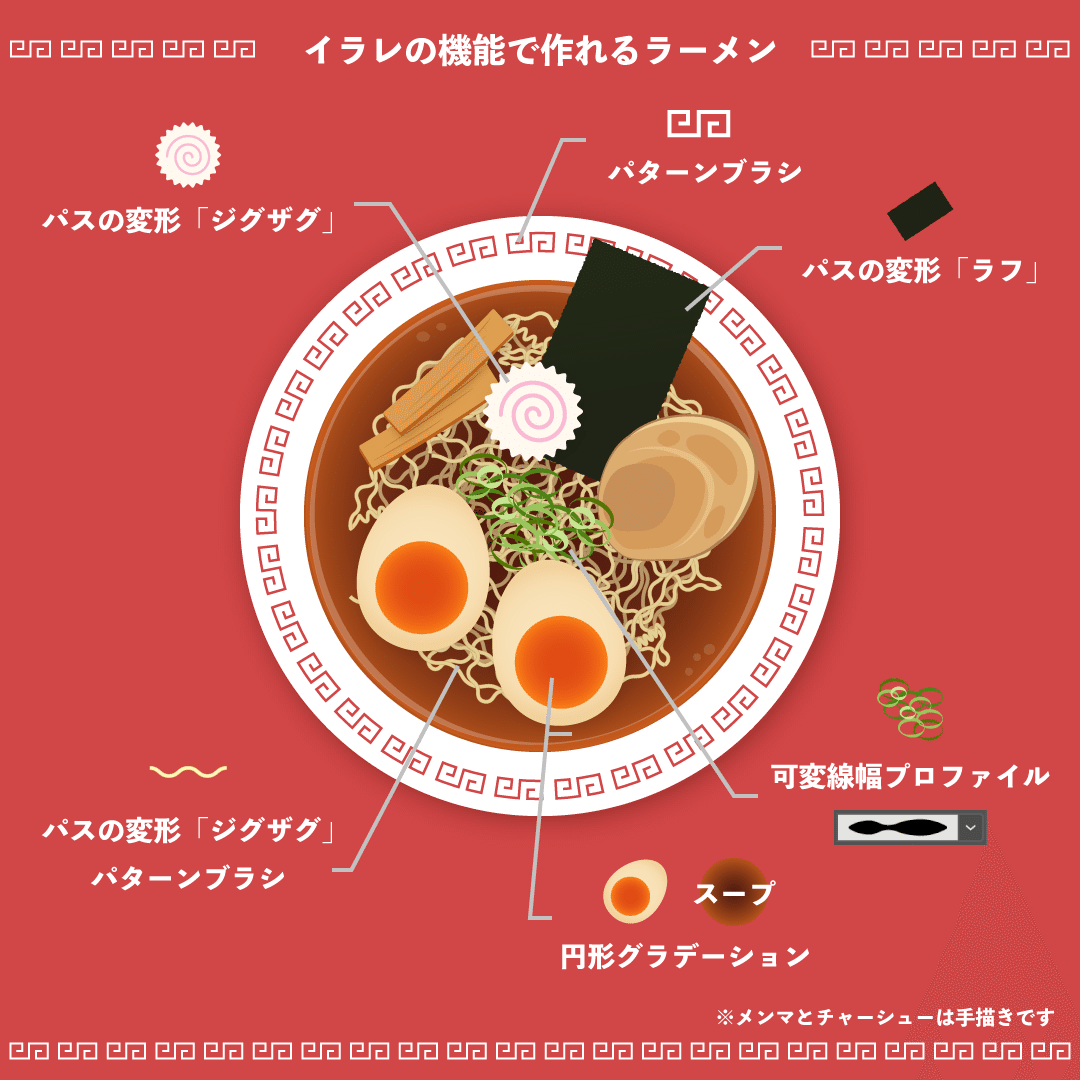 イラレで作る 醤油ラーメン の作り方 しろ Note