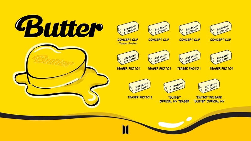 butter スケジュール