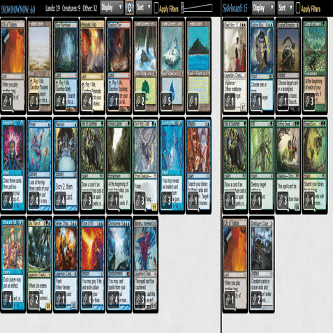 MTGレガシー『オムニテル』デッキ サイドボード付き