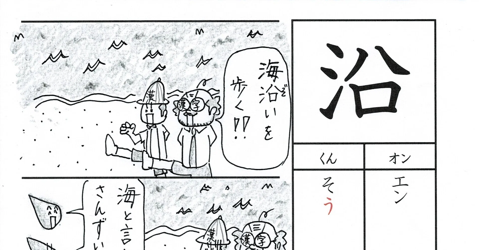 さんずい に 歩く