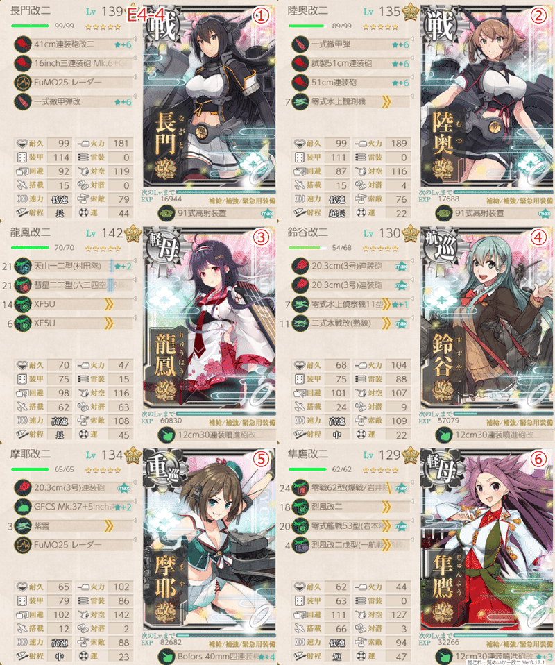 艦これ21年春イベントe4 4攻略雑記 ぶろわど Note