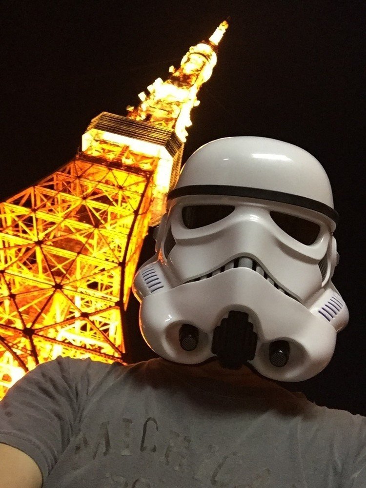 #starwars #stormtrooper #trooper #selfie #selfietrooper #スターウォーズ #ストームトルーパー  #セルフィー #セルフィートルーパー #自撮り#tokyo #japan #sightseeing #観光 #東京タワー #tokyotower #日本 #東京