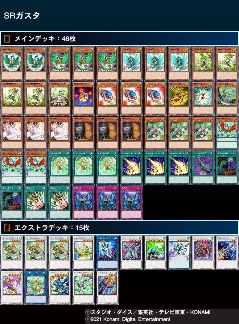 遊戯王　ガスタ　本格構築デッキ　36 24時間以内発送】遊戯王 ガスタ P.U.N.K. 本格構築済みデッキ