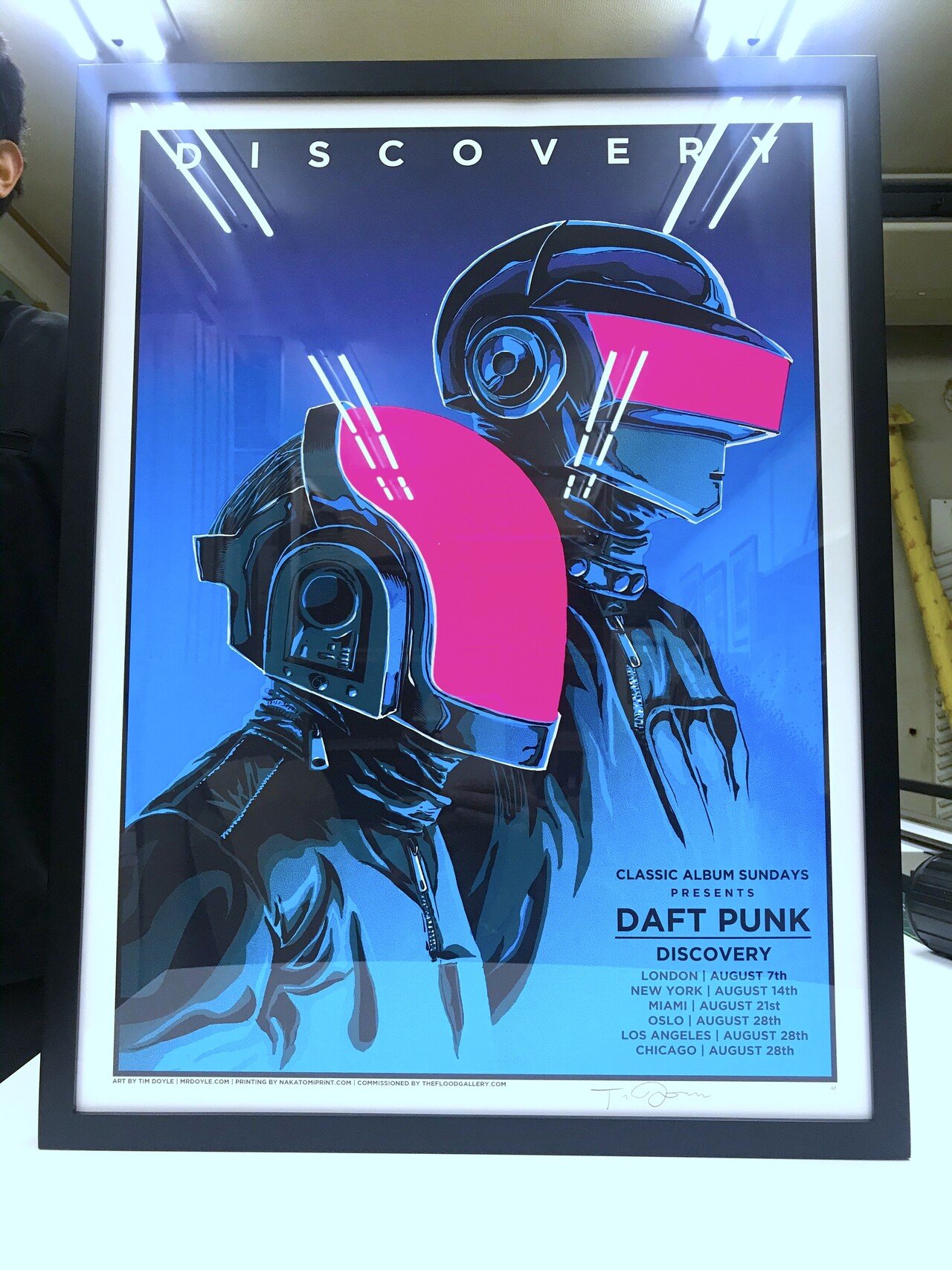 Daft Punk"のアートポスターを額装したらすごいカッコよくなった｜+A