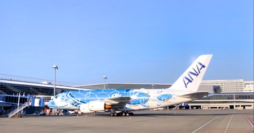 20 飛行機note】 ANAさんのフライングホヌ｜Sora＊note