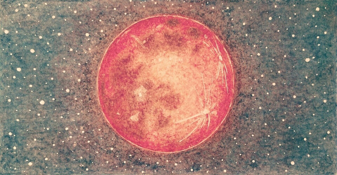 皆既月食と夕焼け｜Gelate（ジェレイト）｜note