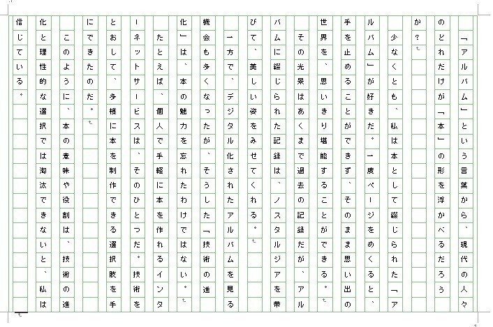 本といっても色々ありまして 小論文例２ アルバムの魔法 H Note