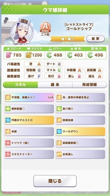 長距離 私的距離別育成方 翼 Note