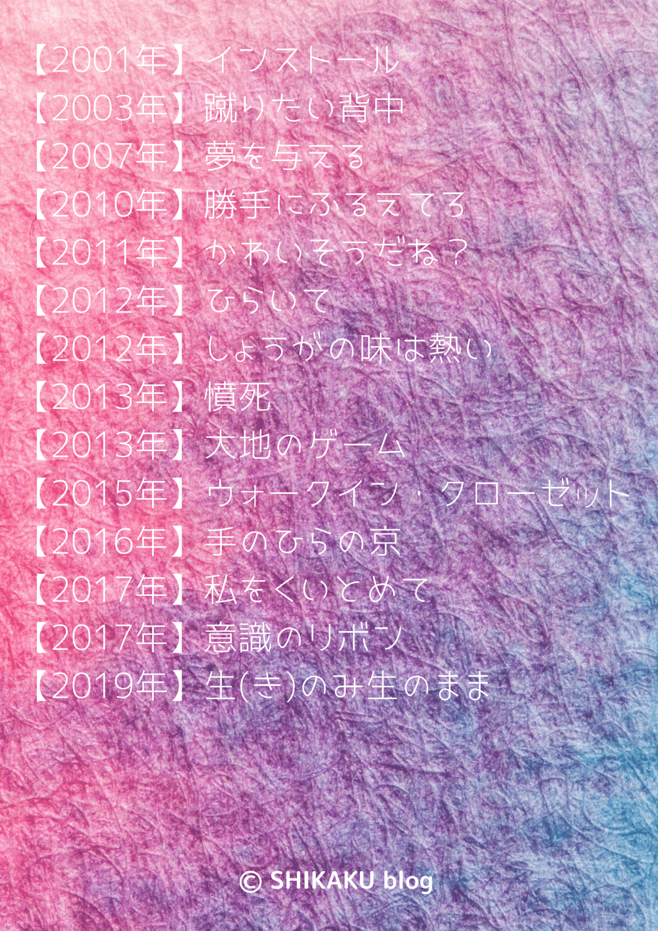 最新版 綿矢りさ 読む順番 作品一覧 おすすめ早見表 しかく Shikaku Note