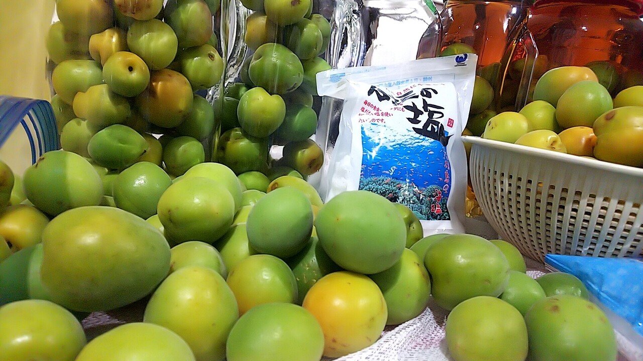 今日は スーパーmoon 今日の収穫 梅を沢山収穫しました ウイスキーと氷砂糖の梅酒 ホワイトリカーと氷砂糖の梅酒 梅シロップ 梅ジャム を作り中です グレイス 21年2月3日 立春大吉noteスタート Note