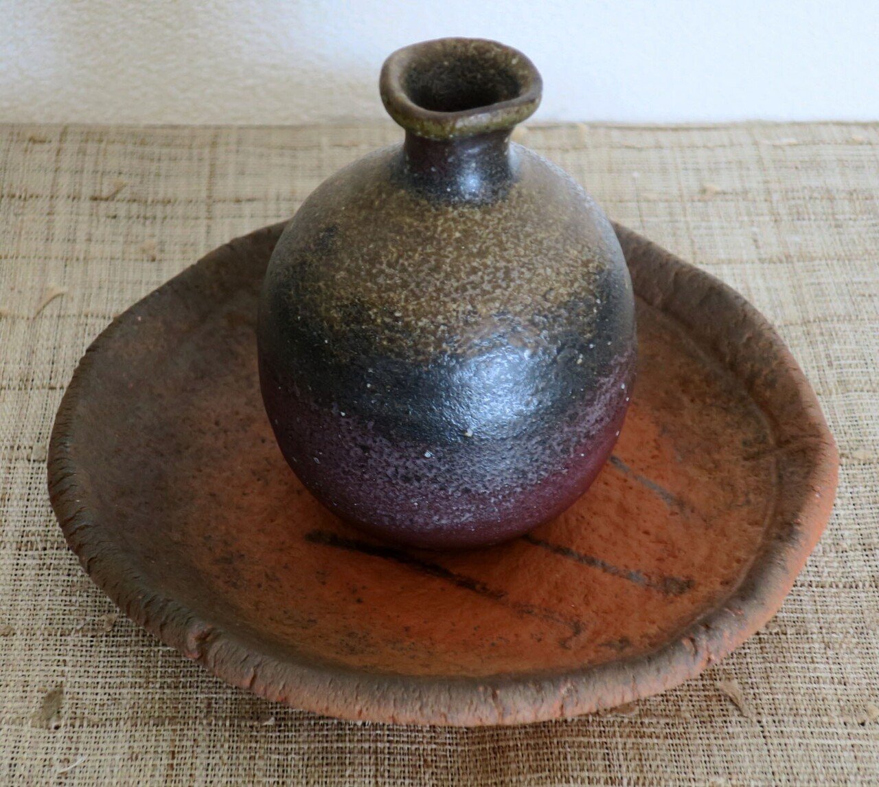 51.備前焼 宝瓶 登り窯 松 まつ マツ 6角 手びねり 急須 952_01.jpg