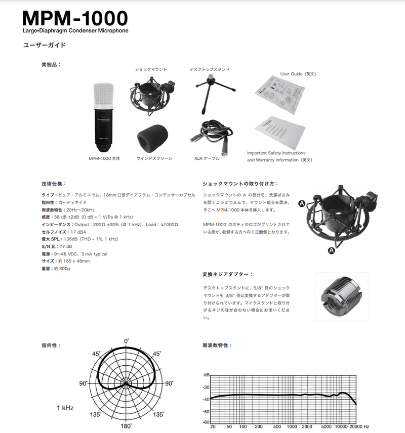 MPM-1000-6980－コンデンサマイク