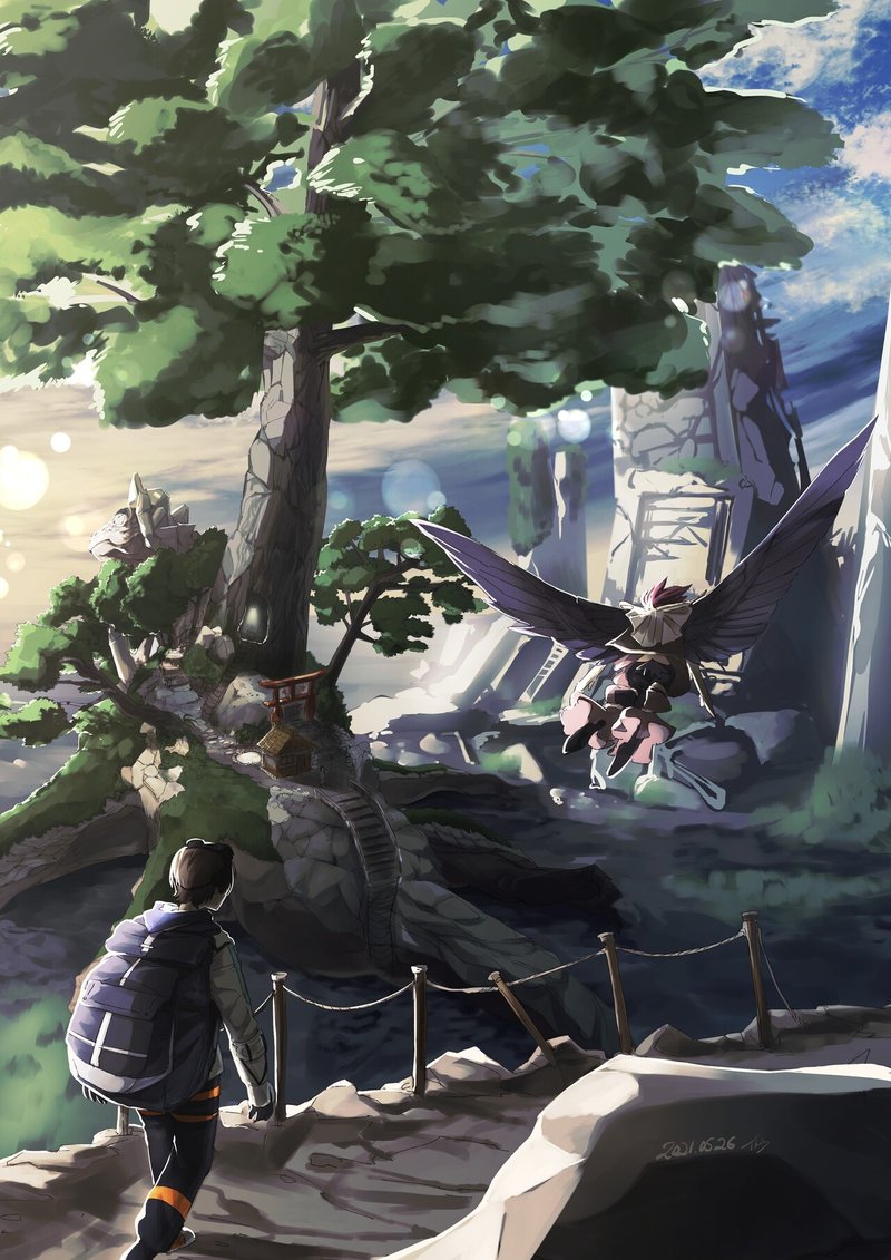 はぐれ鳥と 異 世界ぶらり旅 背景イラスト成長記録 03 伊藤 べる Note