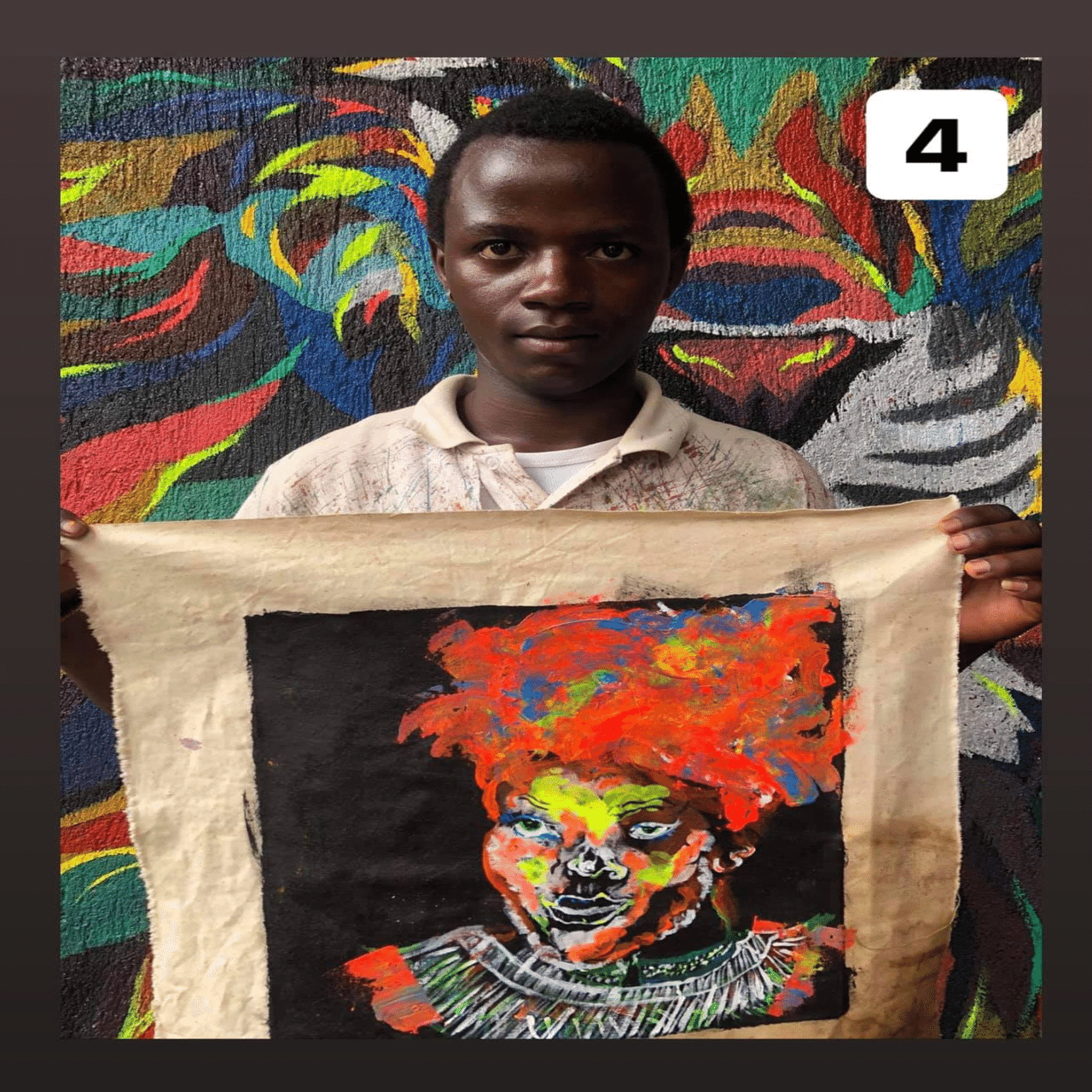 ルワンダの絵画(砂絵) ルワンダのアートで『難病のガンザくんを助けたい』｜コンパスマガジン