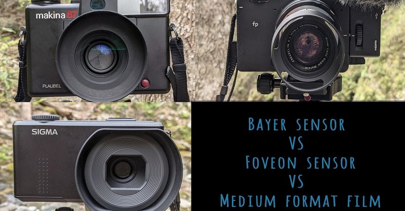 Bayerセンサー＆Foveonセンサー＆中判フィルムで写真比較『風景』