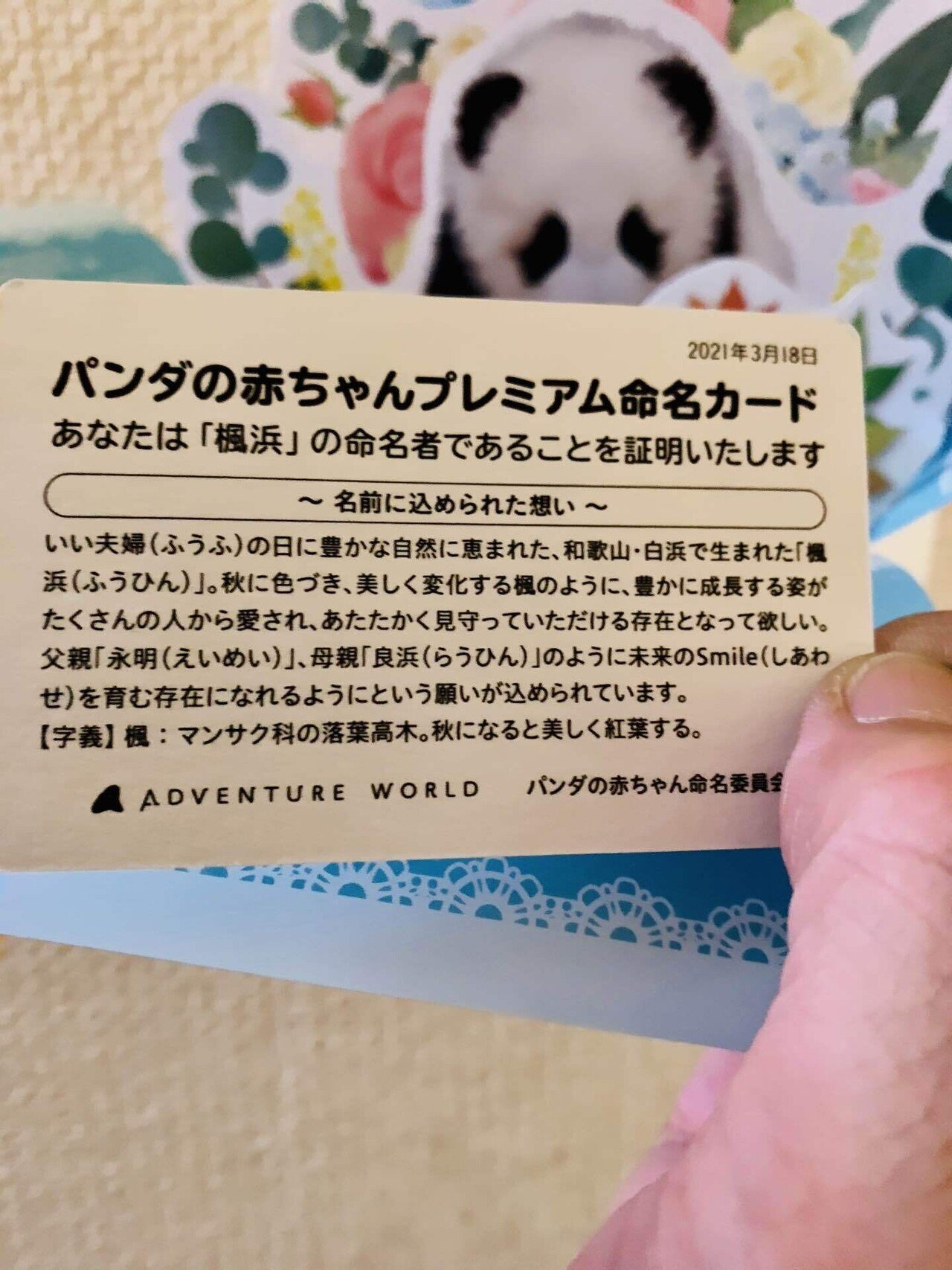 楓浜の命名者の特典をどうしよか、、、｜masssank(マッサン)