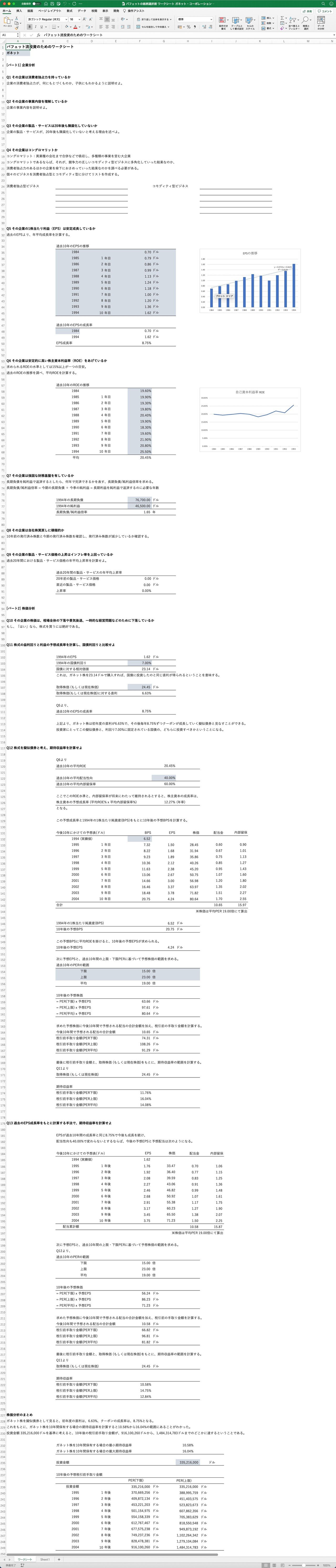億万長者をめざすバフェットの銘柄選択術 | メアリー