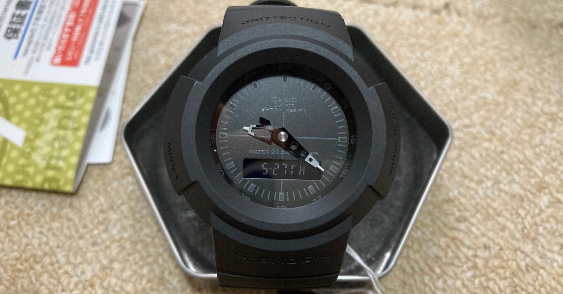 G-SHOCK AW-500BB-1EDR CASIO オールブラック 黒｜SWELL のーと☆