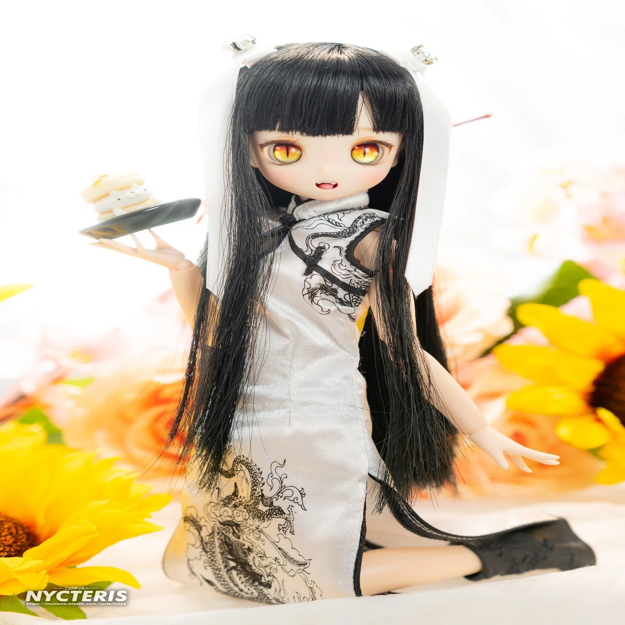 ディーラー様製 オビツ11 カスタムヘッド+アイ+おまけウィッグ+ボディ 