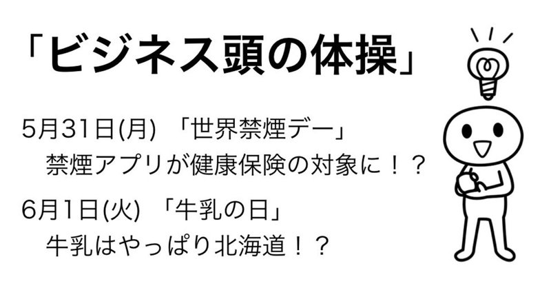 ＃320「ビジネス頭の体操」 5月31日、6月1日のケーススタディ