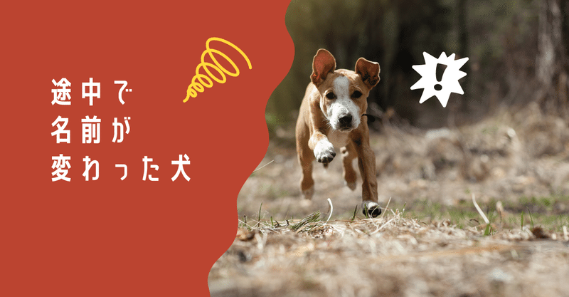 途中で名前が変わった犬 桐原聡美 Note