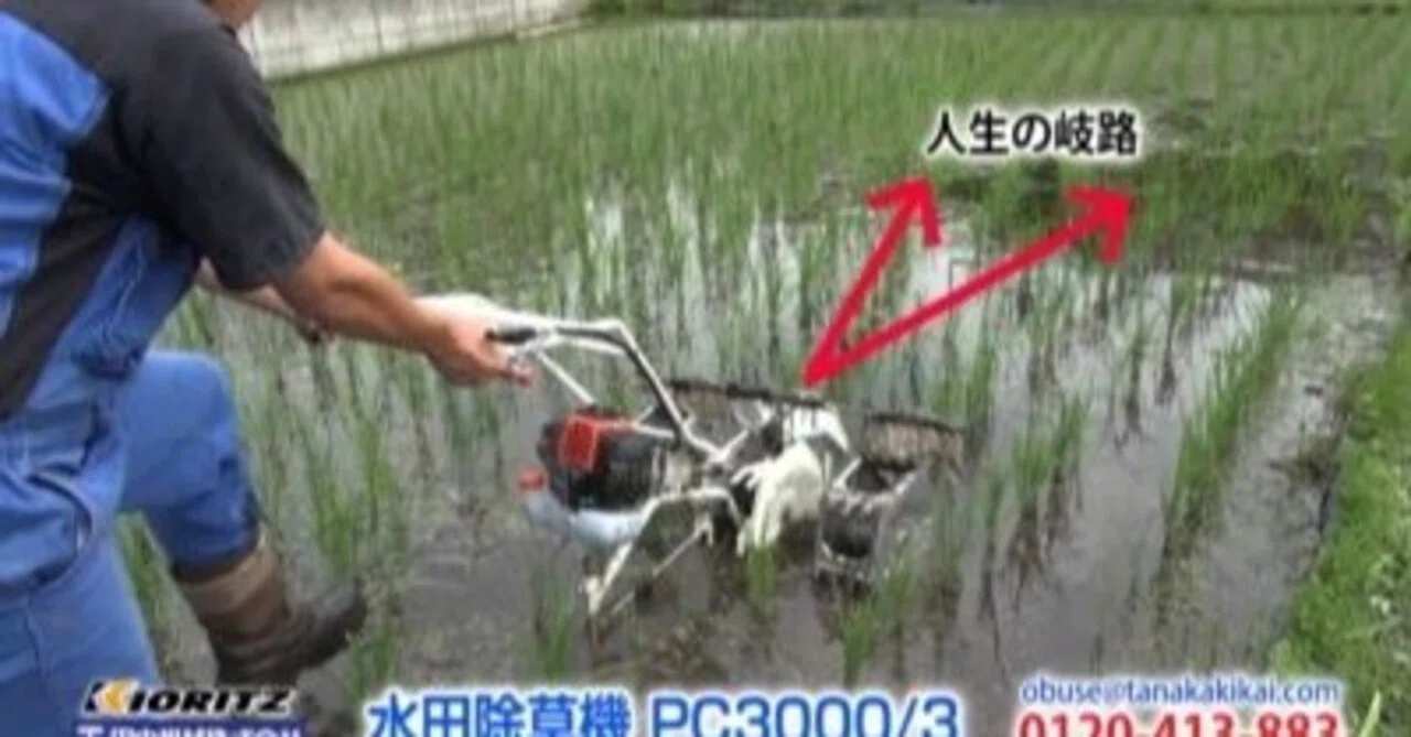 無農薬栽培におすすめ！】共立 水田除草機パワーカルチ PC3000/3｜井上 