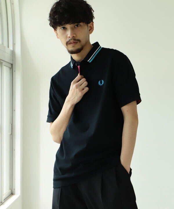 Fred Perry × Raf Simons の Oversized Printed Polo Shirt｜ろち