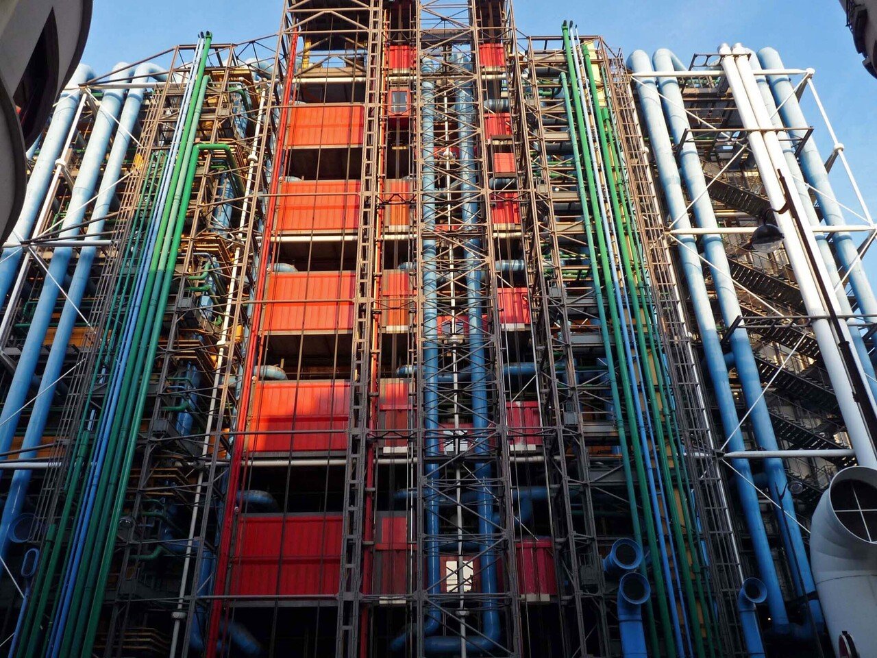 額装済/ポンピドゥー・センター パリ（レンゾ ピアノ） ポスター アート ポンピドゥー・センター パリ（レンゾ ピアノ