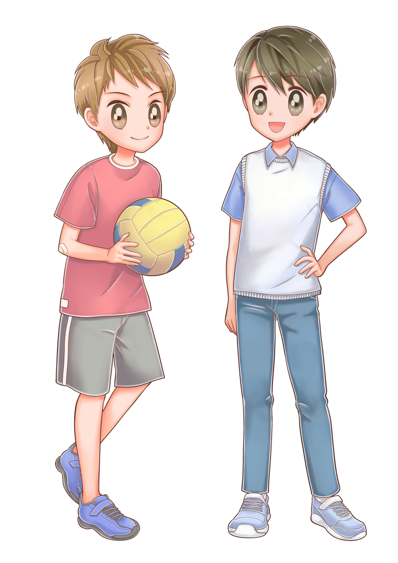 男の子のイラストを描いたよ ラフ 完成まで まの れいな Reina Note