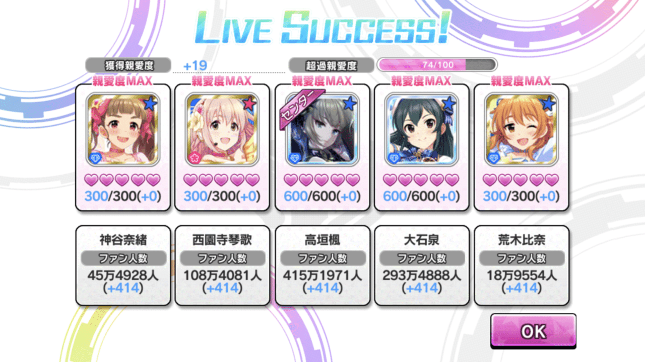 デレステ Live Carnival放置周回解説 Hungry Bambi 編 緒方空 Note