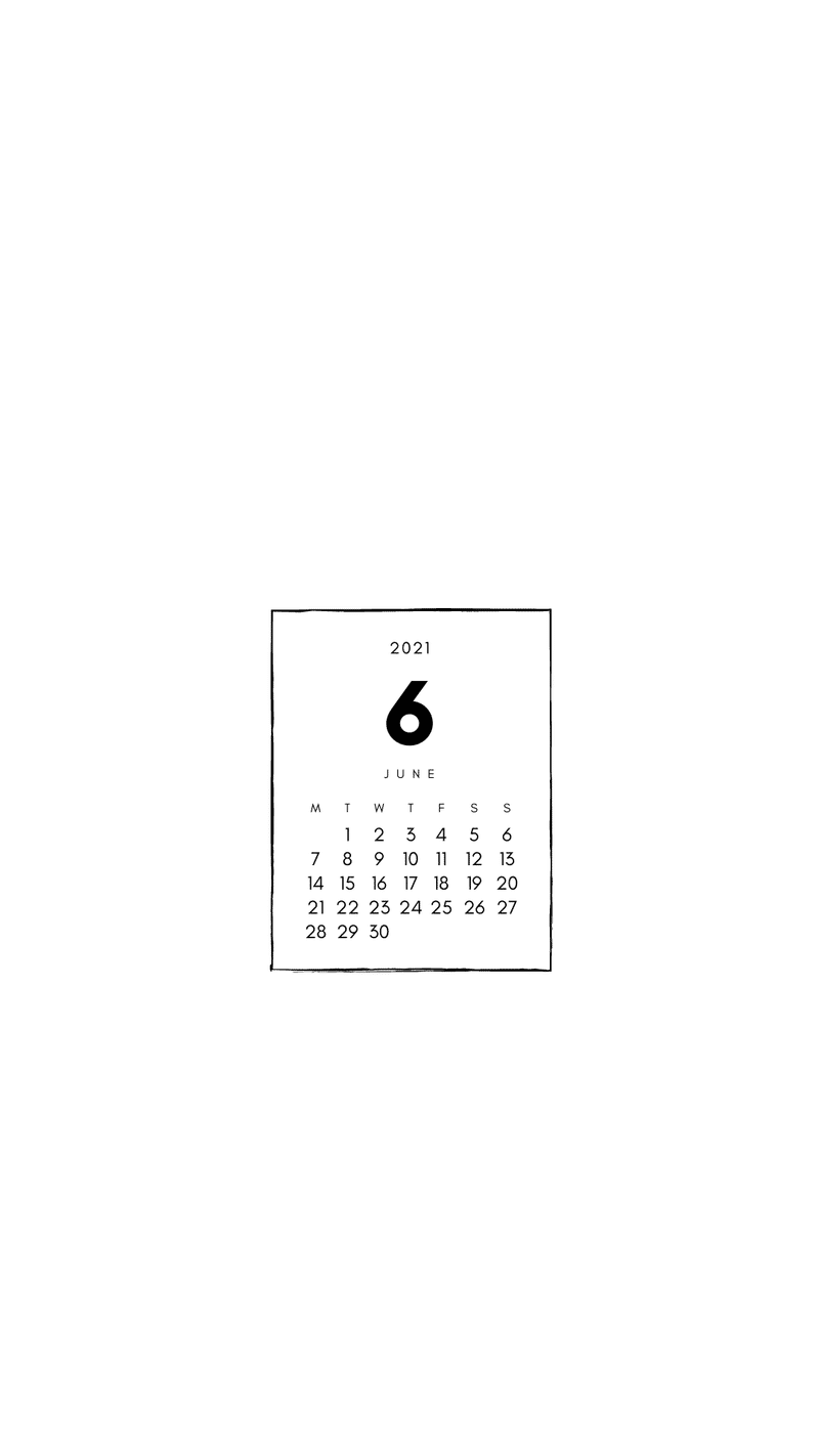 21年6月のカレンダー Pandalabo 日付シート配信時々ねこ Note