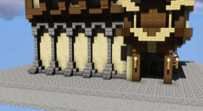 酒場兼宿屋イメージで建築練習 しるきー Note