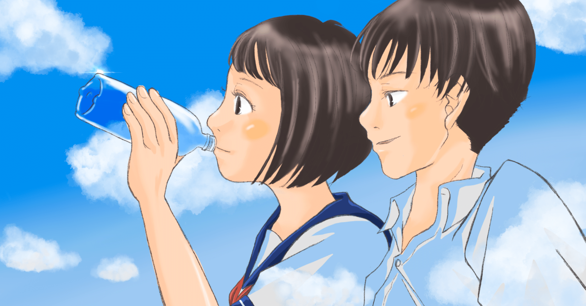 楽しむイラスト練習記 イメージで どこまで伝わる 青春飲料 しち Note